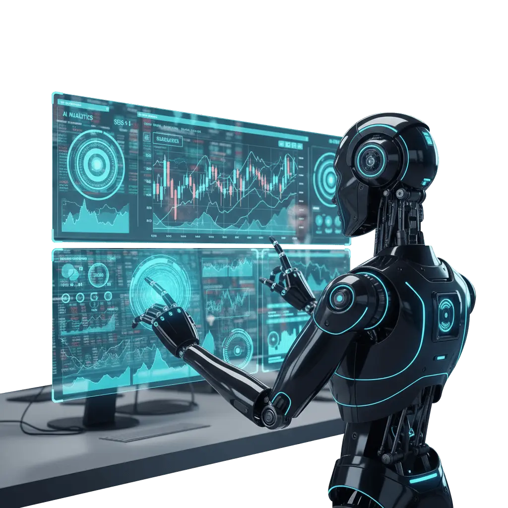 AI-driven forex trading illustration